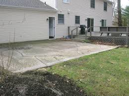Not only will this reduce the amount of water run off into the. Need Ideas For My Cracked Concrete Patio