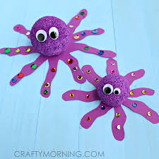 foam ball octopus craft for kids crafty morning foam ball octopus craft for kids