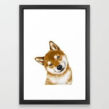 Pin By Louise Erichsen On Dogs Framed Art Prints Shiba Inu Art Prints