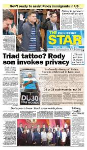 Philippine newspapers for information on local issues, politics, events, celebrations, people and business. The Philippine Star Newspaper 08 September 2017 Gramedia Digital