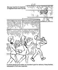 The christmas tree printable coloring page is a simple christmas tree template that contains beautifully drawn christmas tree which can be colored and decorated with ornaments and used on the original christmas tree. Earth Day Coloring Pages Free Printable Neighborhood Cleanup Bluebonkers Earth Day Coloring Page 11 Coloring Library