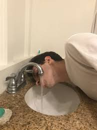 thrifty! this guy's just drinking water