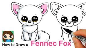 Fox cartoon drawing and coloring for kids and everyone. How To Draw A Fennec Fox Beanie Boos Youtube