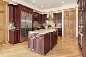 Natural wood cabinets are usually a light wood, like pine or oak, and left unstained or relatively unfinished. 43 Kitchens With Extensive Dark Wood Throughout Home Stratosphere