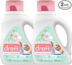 Amazon Com Dreft Stage 2 Baby Liquid Laundry Detergent Soap Natural For Newborn Or Infant He 64 Total Loads Pack Of 2 Unscented And Hypoallergenic For Sensitive Skin Health Personal Care