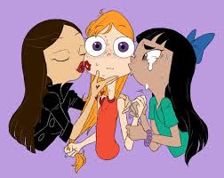 Check spelling or type a new query. Vanessa And Stacy Kiss Candace On Cheek By Splooge Colorized Phineas And Ferb Know Your Meme