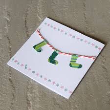 Idée scrapbooking facile, carte de noel maternelle en papier kraft brun, modèle carte postale diy avec dessins ours et déco en washi tape. 1001 Tutos Et Modeles De Carte De Noel A Fabriquer