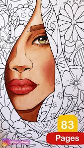 Adult Coloring Book 83 Coloring Pages Pdf Printable Anti Stress Relaxing Floral Zentangle Line Art Arte En Lienzo Pinturas Africanas Arte De Africa