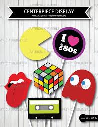 Centerpiece Printable 80s Kidretro Rock I Love The 80s Etsy 80s Theme Party 80s Party Decorations 80s Theme