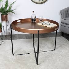 Continue to 5 of 15 below. Copper Black Tray Table Large