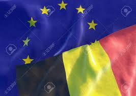 Die streifen waren ursprünglich horizontal, doch aufgrund der ähnlichkeit mit der niederländischen flagge wurden schließlich die vertikalen streifen verwendet. Flaggen Der Belgien Und Der Europaischen Union Belgische Flagge Und Eu Flagge 3d Ubertragen Lizenzfreie Fotos Bilder Und Stock Fotografie Image 61032990
