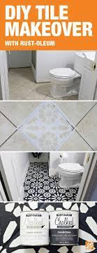 Diy Painted Stencil Bathroom Floor The Home Depot Blog Diy Tile Natural Home Decor Home Remodeling