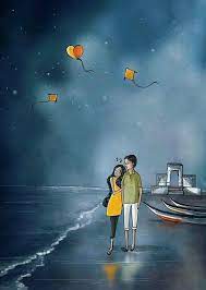 الوقت مايلهي الغالي عن الغالي عمر الزمن ما أشغل المخلص عن أحبابه Drawings Of Love Couples Love Cartoon Couple Love Illustration