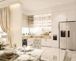 Gambar Dapur minimalis modern mewah dengan sentuhan klasik