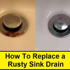 If it is true rust : How To Replace A Rusty Sink Drain Bathroom Repair Sink Drain Replace Bathroom Sink