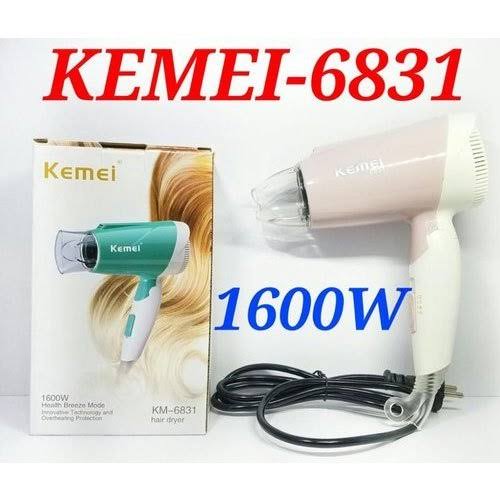 Kemei KM-6831 1600W Mini Folding Hair Dryer, AI generated