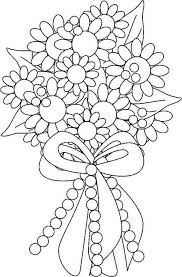 Get your free printable flowers coloring pages at allkidsnetwork.com. Flower Bouquet Coloring Page Flower Coloring Pages Spring Coloring Pages Wedding Coloring Pages