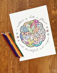 Mothers day mother daughter heart intricate doodle. Mother S Day Coloring Page With Flower Finding Zest