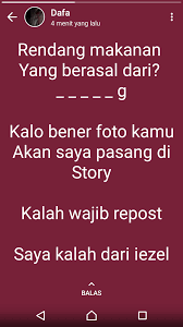 Maybe you would like to learn more about one of these? Terbaru 10 Tebak Tebakan Menjebak Cocok Dipakai Untuk Tantangan Di Status Wa Fb Ig