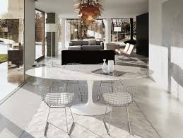 Knoll Saarinen Tulip Large Dining Table Oval Tulip Dining Table Saarinen Table Modern Dining Chairs