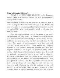 Affordable essay educated filipino by francisco benitez essay writing educated filipino by francisco benitez essay service: What Is Educated Filipino By Francisco Benitez