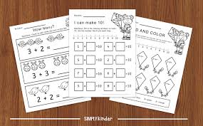 kindergarten math activity fun with addition worksheets simply kinder