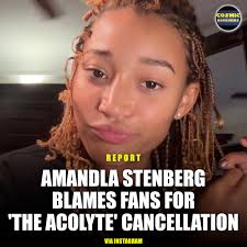 Amandla Stenberg posts a new video blaming Star Wars fans for The Acolyte  cancellation! She blames the fans, the alt-right, conservatives and even  insinuates Trump is to blame! Link in comments for