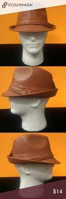 Men S Bruno Capelo Top Grain Leather Stingy Brim Leather Hats Top Grain Leather Leather