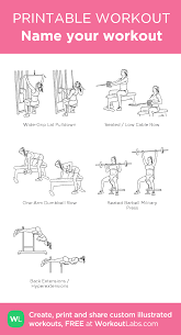 Name Your Workout Basic Gym Workout Workout Names Gym Workout Chart