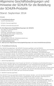 Dieser schnelle bonitätscheck soll ihnen nur eine vorläufige einschätzung ihrer bonität liefern. Allgemeine Geschaftsbedingungen Und Hinweise Der Schufa Fur Die Bestellung Der Schufa Produkte Pdf Kostenfreier Download