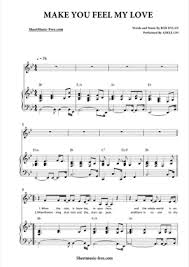 Make You Feel My Love Adele Free Piano Sheet Music Pdf