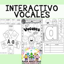 Juegos interactivos para motivar el aprendizaje infantil. Cuaderno Interactivo De Vocales Materiales Educativos Para Maestras