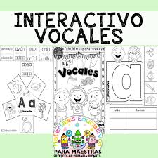 Cuaderno Interactivo De Vocales Materiales Educativos Para Maestras
