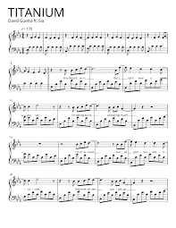 Furler sia kate i, guetta david, tuinfort giorgio h, wall van de nick l lyrics powered by www.musixmatch.com. David Guetta Ft Sia Titanium Sheet Music For Piano Solo Musescore Com