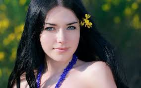 Women Olivia F Met Art Portrait Beauty Beautiful Woman Hd Wallpaper Hair Colour For Green Eyes Black Hair Green Eyes Beauty