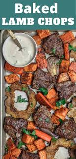 Mediterranean Baked Lamb Chops With Root Vegetables Recipe Vegetarian Recipes Easy Baked Lamb Chops Lamb Chop Recipes