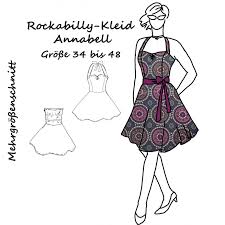 Vom kostenlosen schnittmuster zum fertigen projekt. Schnittmuster E Book Petticoat Kleid Mit Tellerrock A4 A0