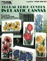 Maybe you would like to learn more about one of these? Floral Brick Covers In Plastic Canvas Pattern Book Leisure Arts Leaflet 1339 Plastic Canvas Patterns Canvas Patterns Plastic Canvas