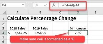 Excel formula for percentage change (percentage increase / decrease). How To Percent Change Formula In Excel Excelbuddy Com