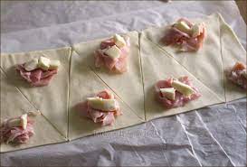 Triangoli sfogliati alla nutella | dolci di pasta sfoglia. Cornetti Di Pasta Sfoglia Salati Per Aperitivo O Buffet Dulcisss In Forno