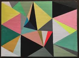 A Faire Soi Meme Tableau Triangles Epoque Geometrique Abstrait Les Arts