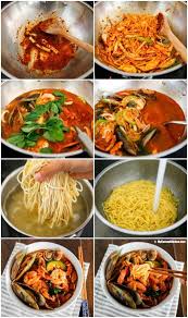 Homemade Korean Spicy Seafood Noodle Soup Jjamppong A Popular Korean Chinese Noodle Dish It S Refreshi Asian Recipes Chinese Noodle Dishes Seafood Recipes