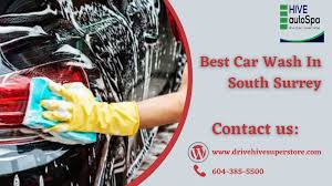 Your car comes out very clean, and inside as well. Hive Autospa
