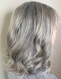 Maybe you would like to learn more about one of these? Medium Length Wavy Gray Hairstyle For More Style Inspiration Visit 40plusstyle Com Medium Hair Styles Hair Styles Long Gray Hair