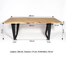 Table A Manger Dimensions Table Bois Brut Table De Salle A Manger Bois Salle A Manger Bois
