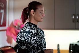 Shirley arrived at gray's house not knowing her sister had been murdered (image eastenders spoilers: Eastenders Spoilers Tina To Vow Revenge On Ian After Mick Row