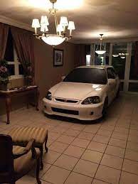 awesome garage part of the family honda type r car girls house interior