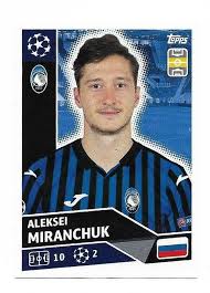 Alexey miranchuk plays for serie a tim team atalanta and the russia national team in pro evolution soccer 2021. Champions League 2020 21 Topps N Ata10 Aleksei Miranchuk Atalanta New 1 22 Champions League Atalanta League