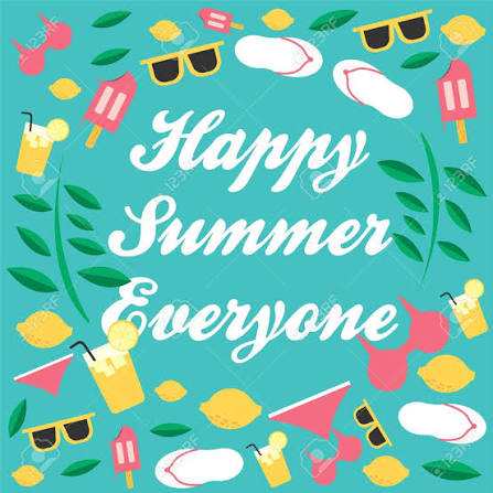 Happy Summer Everyone. This Summer Time,
 Time For Enjoy Your Holiday In The Beach. Get Ready For Some Ice Cream And Lemon. Royalty Free SVG,
 Cliparts,
 Vectors,
 and Stock Illustration. Image 78074264.