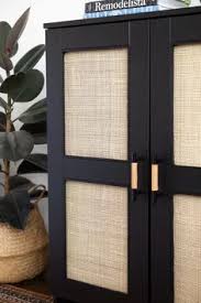 Ikea Hack From Plain Cabinet To A Brand New Beauty Using Cane Hunker Ikea Wall Cabinets Ikea Furniture Hacks Ikea